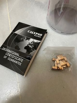 Reloj Calypso Dorado Rosado