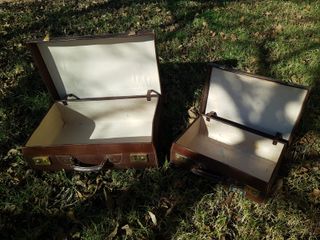 2 Maletas Antiguas Marrones