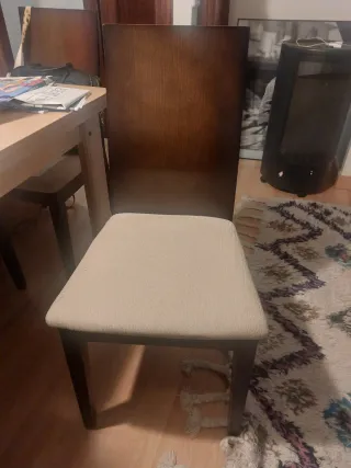 Sillas de comedor, 4 unidades