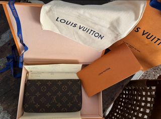 Cartera Louis Vuitton Zippy Monogram Marrón