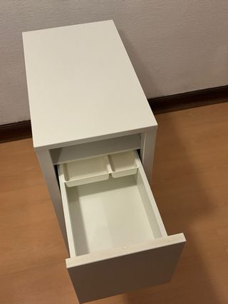 Mesita Noche NORDLI IKEA Blanca