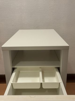 Mesita Noche NORDLI IKEA Blanca