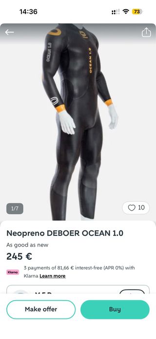 Neopreno triatlón Deboer Fjord 3.0