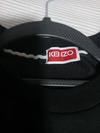 Sudadera Kenzo Negra con Tigre Bordado Talla 13/14