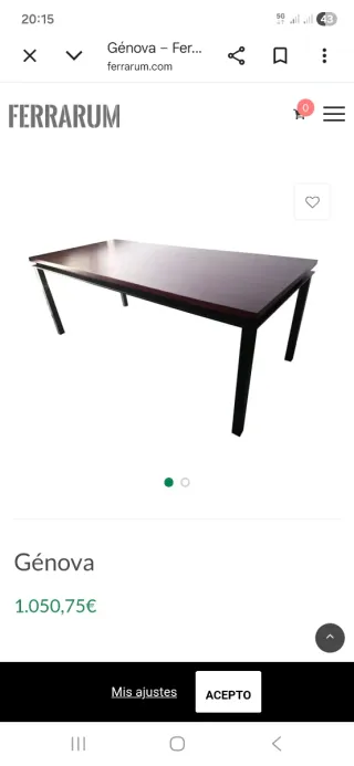 Mesa de Comedor/Oficina. Diseño exclusivo. Flotant