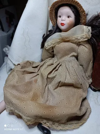 Lote de 3 muñecas de porcelana antiguas