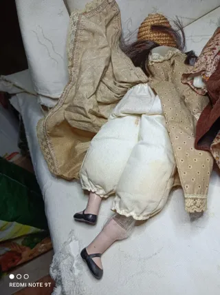 Lote de 3 muñecas de porcelana antiguas