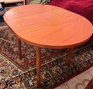 Mesa camilla extensible redonda 80cm