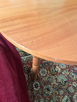 Mesa camilla extensible redonda 80cm