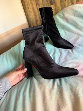 Botines terciopelo Zara Talla 38