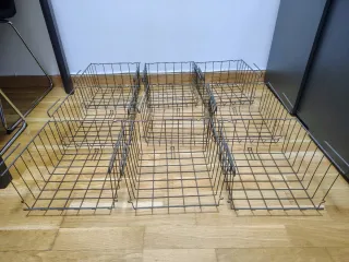 Ceste metalliche per armadi (confezione da 9)