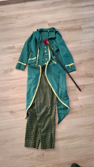 Disfraz Mago Oz Verde y Dorado Talla M