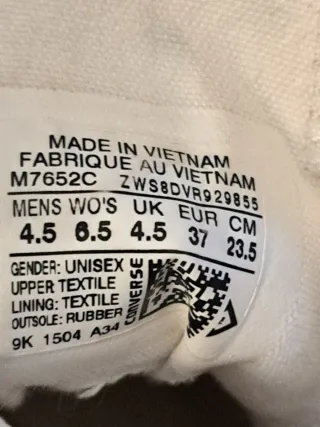 Zapatillas Converse Blancas Talla 37