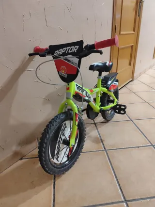 Bicicleta Infantil Raptor 14 Amarilla