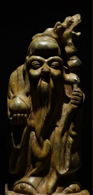 Antigua Escultura China Jade
