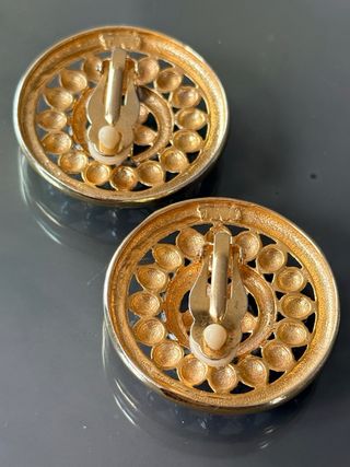 Orecchini vintage anni '80/'90 oro e argento