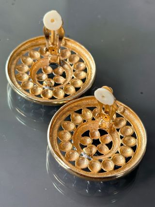 Orecchini vintage anni '80/'90 oro e argento
