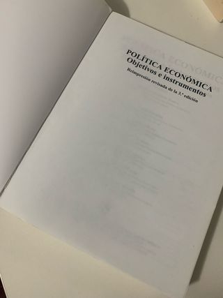 POLITICA ECONOMICA. ELABORACION, OBJETIVOS E IN...