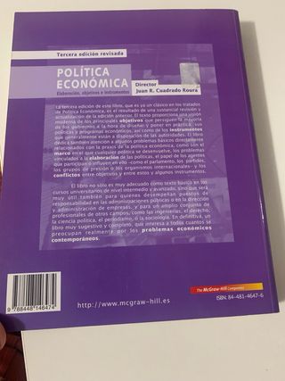 POLITICA ECONOMICA. ELABORACION, OBJETIVOS E IN...