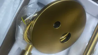 Chuveiro Teto Dourado Escovado Ø 30cm