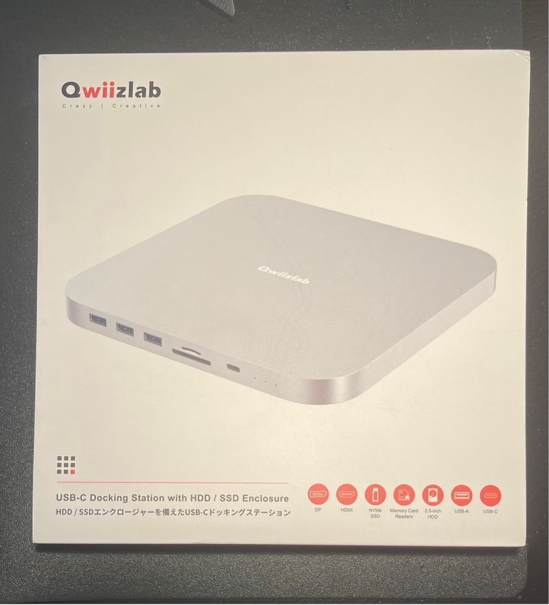 Hub Qwiizlab UH25 Max Plata Mac Mini