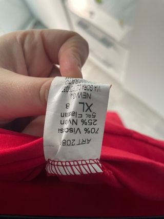 Pantalón Mujer Rojo Talla XL