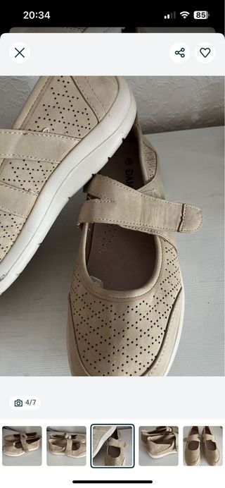 Zapatos planos cómodos beige talla 39