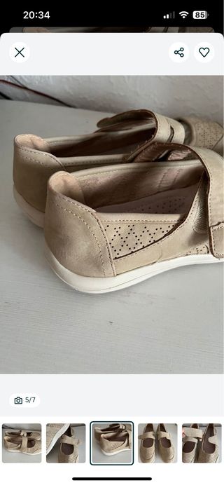 Zapatos planos cómodos beige talla 39