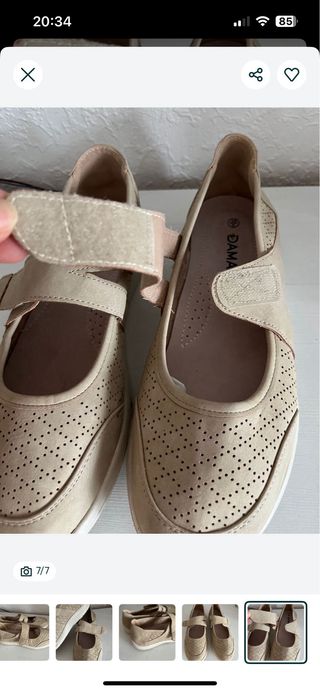 Zapatos planos cómodos beige talla 39