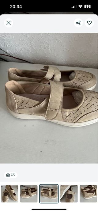 Zapatos planos cómodos beige talla 39