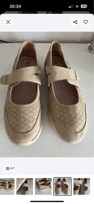 Zapatos planos cómodos beige talla 39