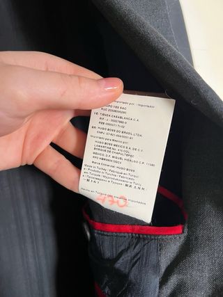 Traje HUGO gris hombre