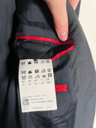 Traje HUGO gris hombre