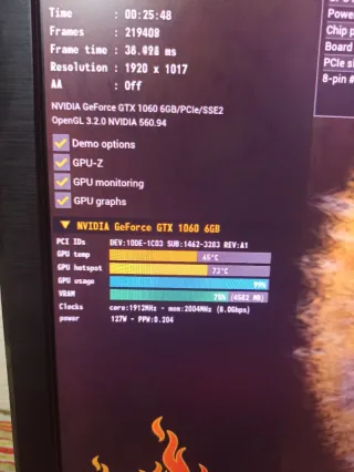 MSI GTX 1060 6GB GDDR5