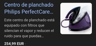 Centro de planchado Philips Aqua Silence GC8650