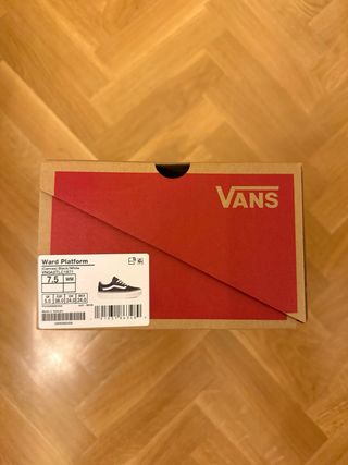 Vans Ward Plataforma Negras talla 38