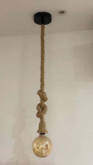 Pack 2 Lámparas Cuerda Natural