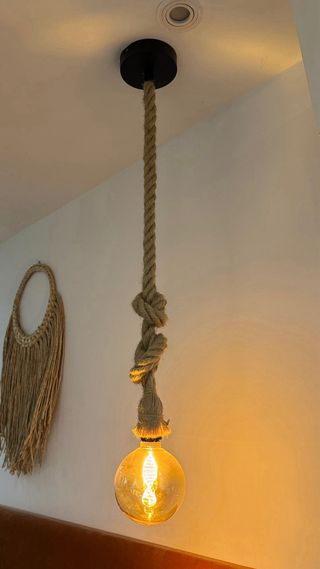 Pack 2 Lámparas Cuerda Natural