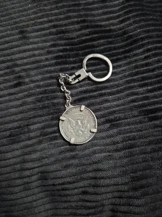 Llavero Moneda Kennedy 1964 Plata