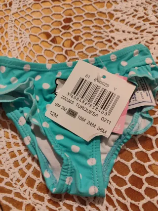 Braguita bañador Hello Kitty turquesa niña 12M