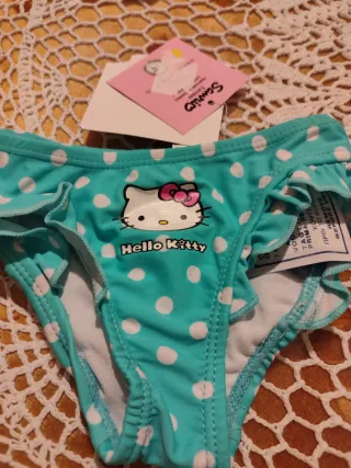 Braguita bañador Hello Kitty turquesa niña 12M
