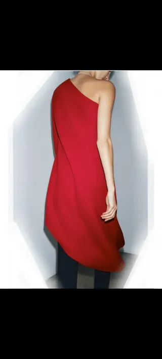 Vestido asimétrico  Zara