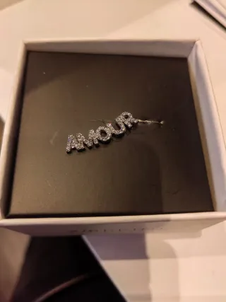 Orecchino Amour con strass