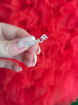 Orecchino Amour con strass