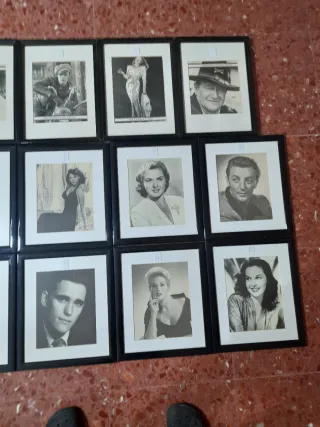 Quadri con foto di attori e attrici d'epoca