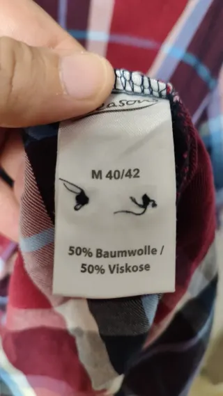 Camisa mujer M algodón viscosa