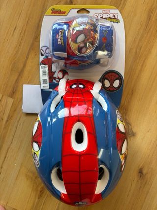 Bicicleta Spiderman 14” NUEVA + Casco Spidey