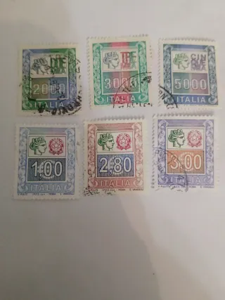 Lotto 6 Francobolli Italiani Usati