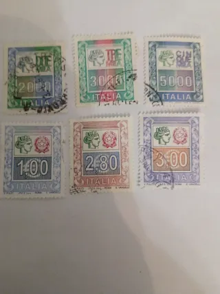 Lotto 6 Francobolli Italiani Usati