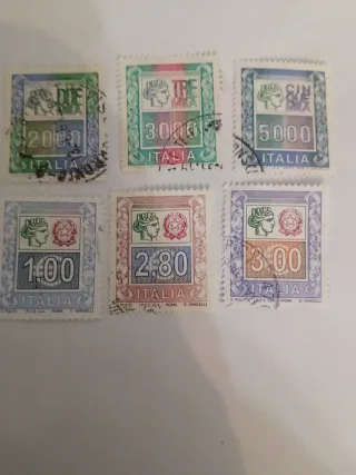Lotto 6 Francobolli Italiani Usati